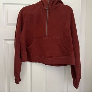 lululemon athletica Half-Zip Hoodie in Deep Rust